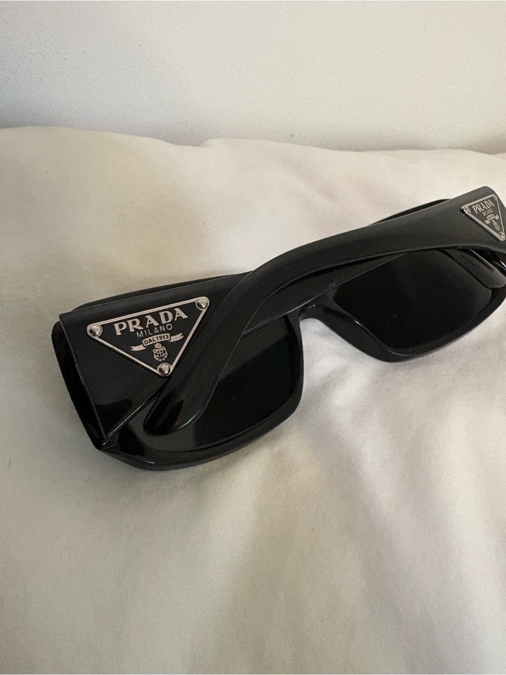 Prada Y2K era Metallic Logo Sunglasses
